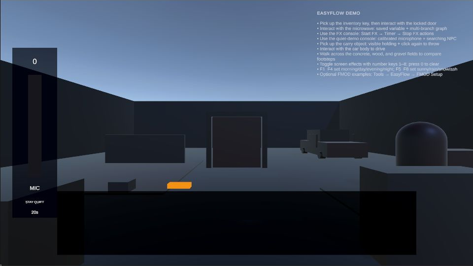 EasyFlow demo game view